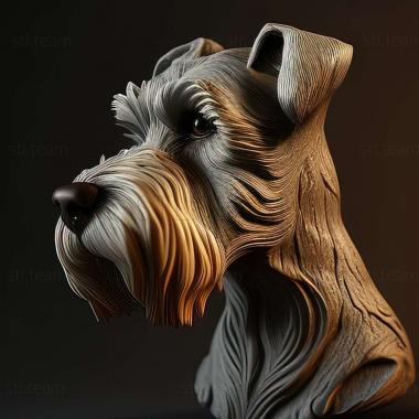 3D model Zwergschnauzer dog (STL)